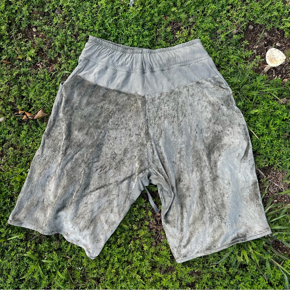 Handmade Men’s velour shorts hemp/bamboo fleece - Picture 7 of 8
